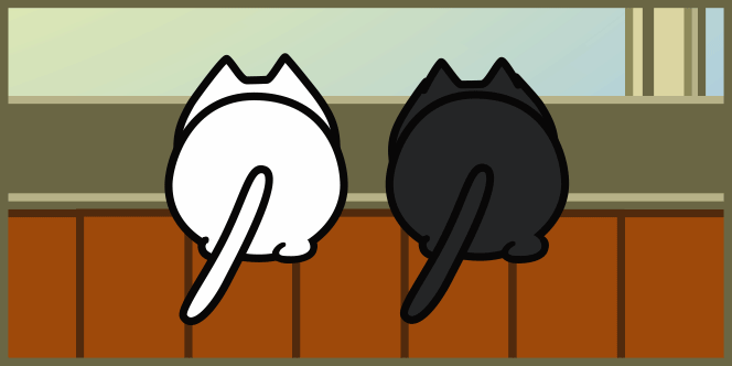 おんもに出たいマリーとバット