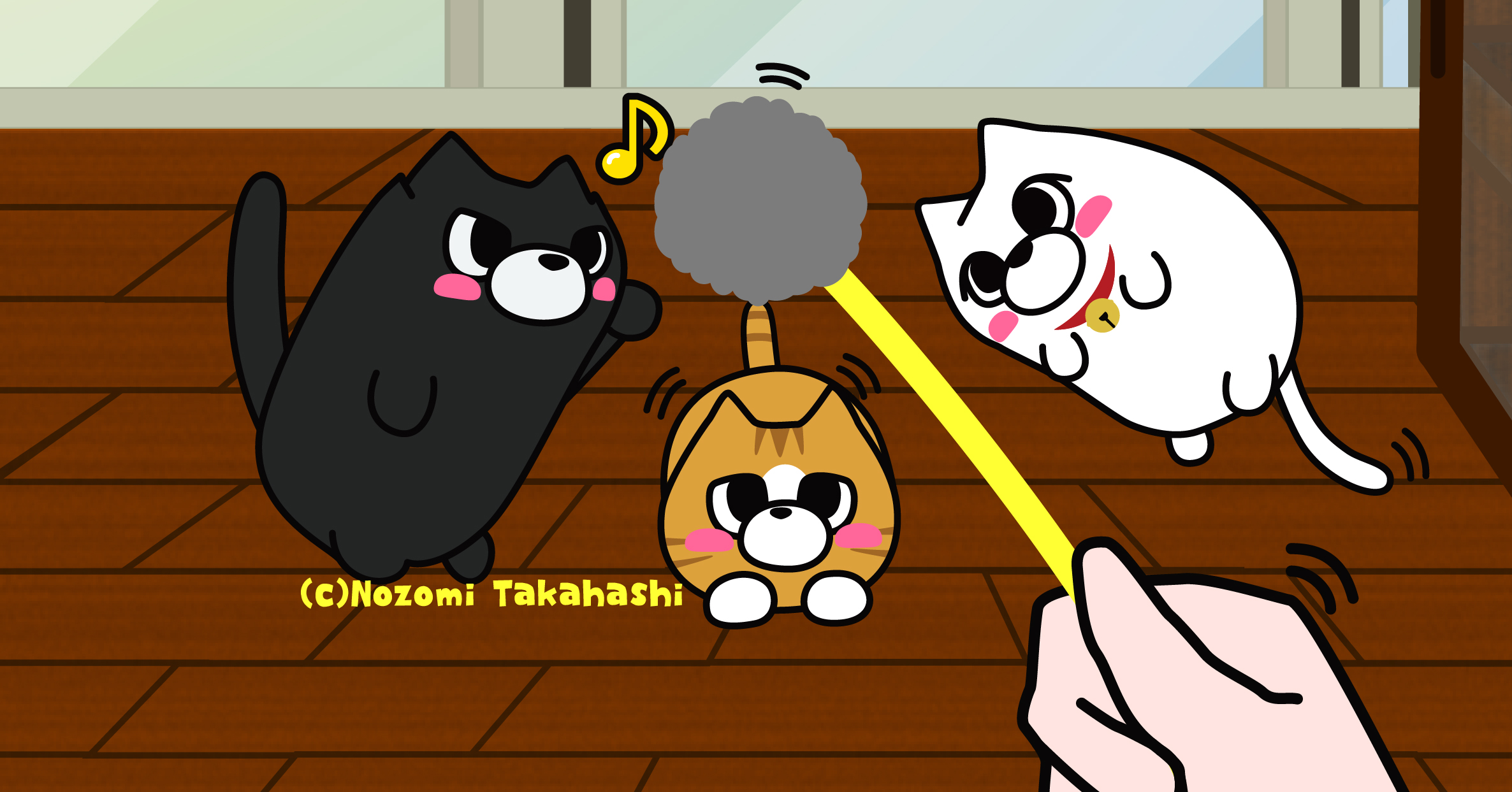 3人揃って遊ぶBADCAT_Twitter1000フォローありがとう記念