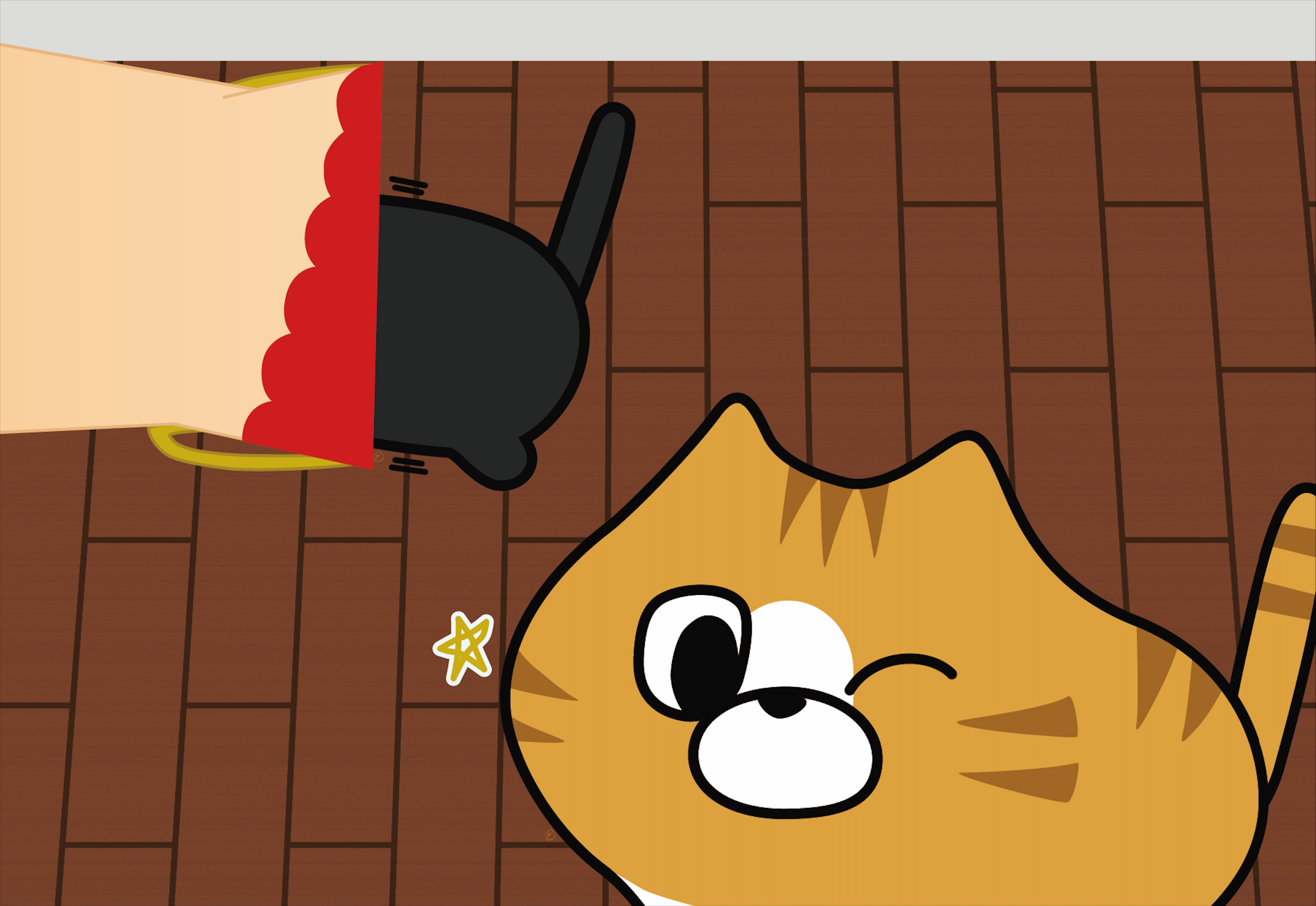 ホワイトデー2023_おいしいが入ってる紙袋をゴソゴソするチャーリー達