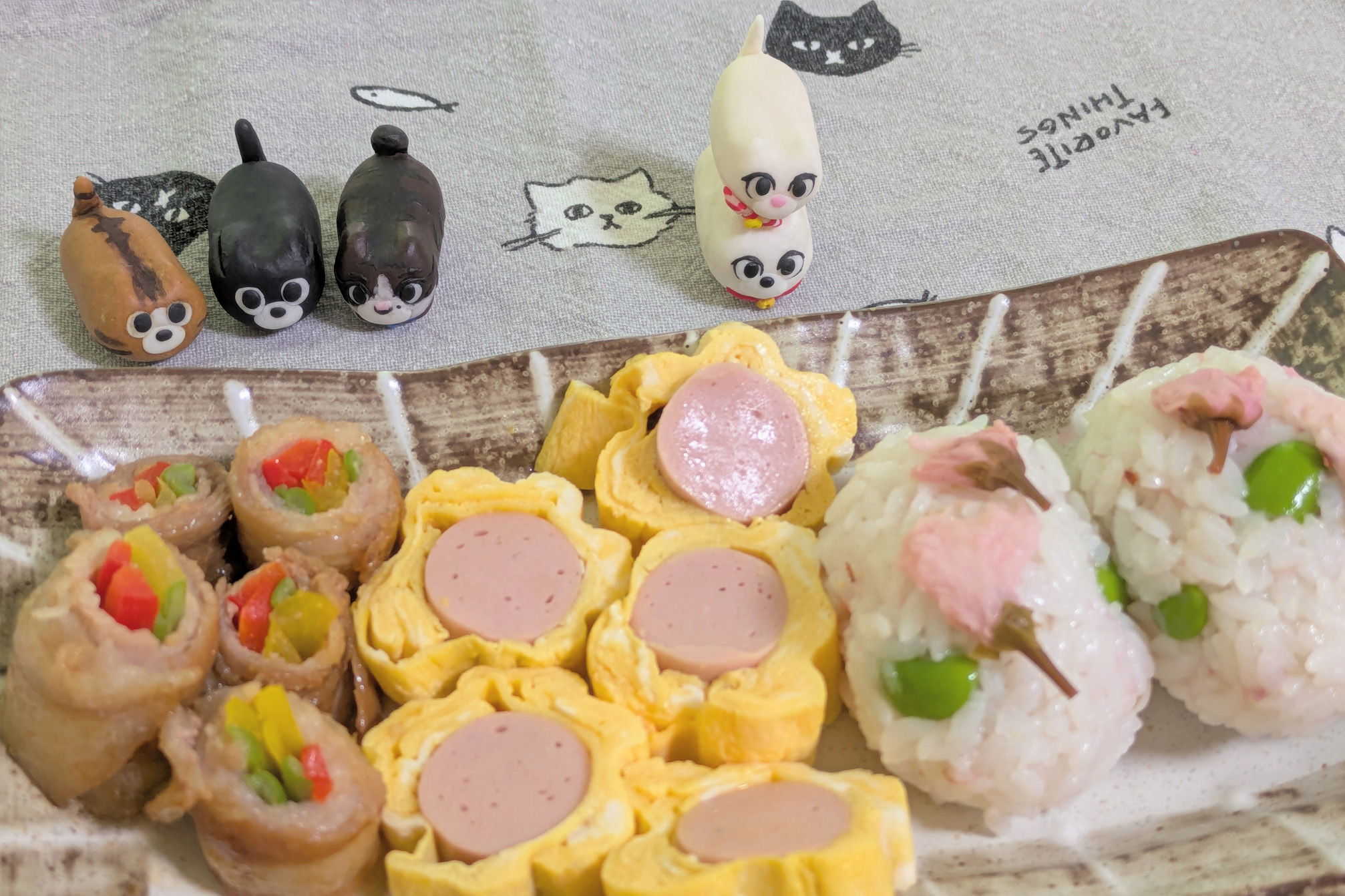 お花見ごはんとBADCAT