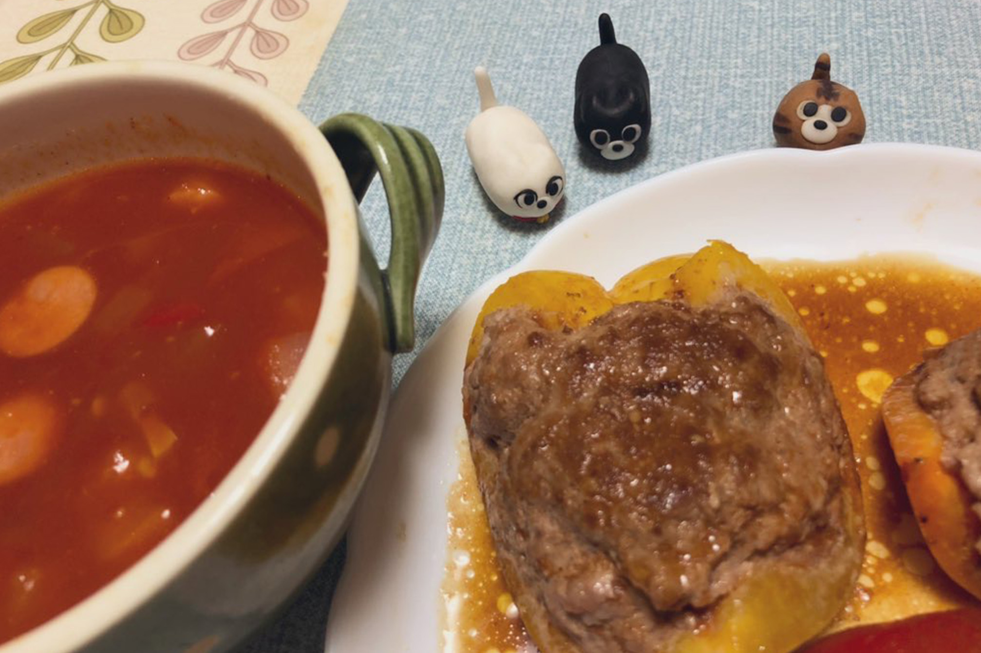 パプリカ料理とBADCAT