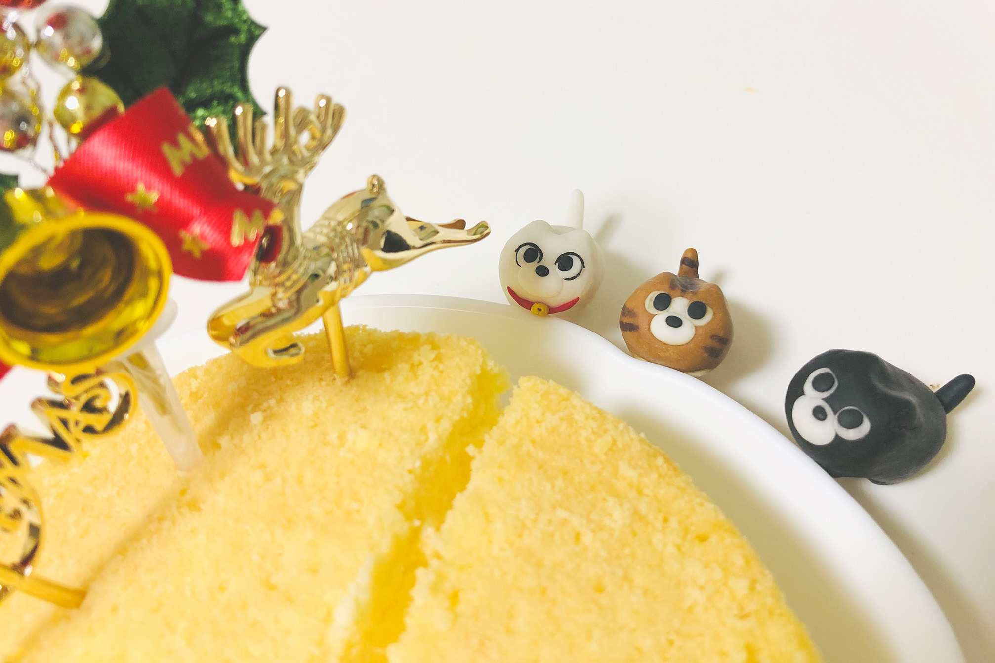 トナカイのケーキ